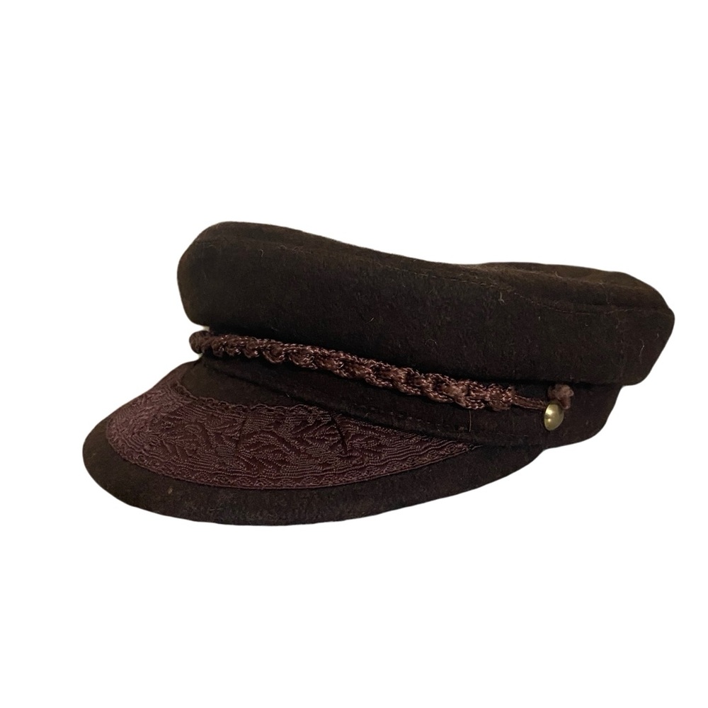 Vintage Brown Women's Handmade Fiddler Cap